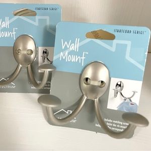 Wall Mount Hook by Spectrum - Stratford Series - set of 2